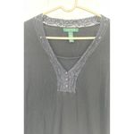 Ralph Lauren Lauren‎  Black Women's V-Neck Top - Size Medium Photo 1