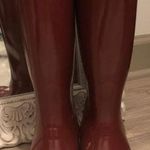 Hunter Tall Burgundy  Rain Boots Photo 0