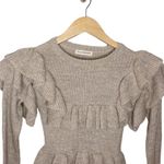Ulla Johnson Mabel alpaca silk blend ruffled pullover sweater in natural size XS Photo 3