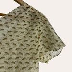 Marni Cream Dotted Feather Print V Photo 8