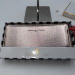 Adrienne Vittadini Studio Rose Gold Metallic Zip Around Wallet RFID Protection Pink Photo 2