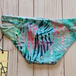 Aerin Rose Cut Out Floral Luxe Bikini Bottom Green Size XS Photo 4