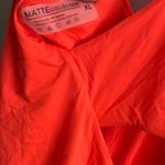 Matte Collection Bright Orange Cut Out One Piece Swimsuir Photo 4