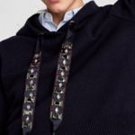 ZARA KNIT SWEATER HOODIE WITH JEWEL TIES Photo 2