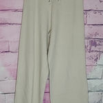 MER | SEA CREAM KNIT LOUNGE PULL ON COTTON DRAWSTRING WAIST WIDE LEG PANTS SMALL Photo 0