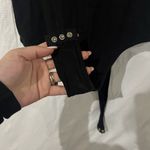 Avec Les Filles  Black Sleeveless Mockneck Bodysuit Size Large Photo 1