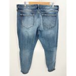 Kancan Womens High Rise Boyfriend Jeans Size 32 Washed Distressed Knees Blue Photo 1