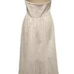 Steve Madden White Eyelet Halter Maxi Dress Photo 6