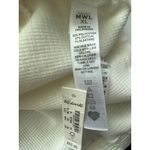 Madewell V-Neck Crop Textured Tee in Lighthouse Cream Size XL Photo 8