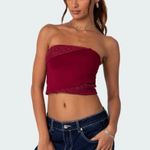 Edikted Red Tube Top  Photo 0