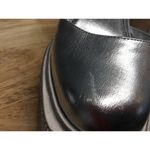 Circus NY by Sam Edelman Bailey Women 6 Silver Ankle Strap Platform Heel Sandals Photo 6