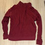 PINK - Victoria's Secret  Maroon black Half-Zip Sweatshirt sweater Photo 1