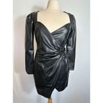 ZARA  Black Pleather Dress Size Small Photo 1