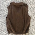 Brandy Melville John galt chocolate brown polo collared tank Photo 1
