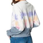 BLANK NYC Sweatshirt Women XS Gray Tie Dye Crop Into The Groove NWT Photo 2
