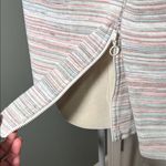 Talbots T by  Striped Cowl Neck Pullover Sweatshirt Side Zip Size XS Photo 5