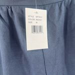 Bobeau Pull On Pants Size Medium Indigo Blue Wide Leg NWT Rayon Nylon Blend Crop Photo 3