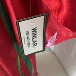Winlar Red Satin Floral Kaftan Maxi Dress Size undefined Photo 6