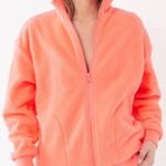 Urban Outfitters Neon Pink Fleece Pullover Photo 0