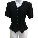 Vintage Mirrors Button Down with Back Square Attachment Black Size M Photo 0