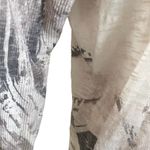 Coldwater Creek  Women Cardigan XL Ivory Longline Waterfall Open Front Neutral‎ Photo 4