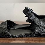 Givenchy  Black Rubber Jellies, Stingray-Pattern, Jeweled Sandals, Size 36 Photo 3