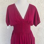 Patrons of Peace  Burgundy Jumpsuit Photo 3