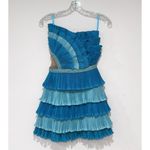 Eliya the Label Josephine Mini Ruffle Dress Blue size XS Photo 4