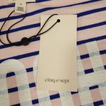 Cinq à Sept 💕CINQ A SEPT💕 Boatneck Striped Graphic Tee ~ Ooh La La Small S NWT Photo 7