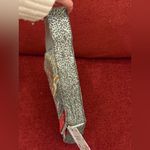 NWT London Beaded Shoulder Bag Made in India Grey Red Details Brand New Gray Photo 3