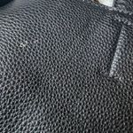 Nanette Lepore Handbag Womens Black Pebbled Leather Gold Hardware Classic Chic Photo 8