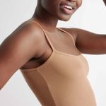 Quince NWT  Camel Tencel Rib Knit Maxi Slip Dress - Sz XL Photo 1