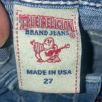 True Religion Blue World Tour Low Rose Skinny Jeans Y2K Size 27 Photo 6