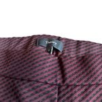 Theory Black Burgundy Cropped Slacks Pants Stretch Pull-On Skinny Fit Size Small Photo 4