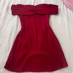 Princess Polly Red Silk Dress Photo 0