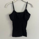 Bebe VINTAGE BLACK  SCRUNCH WAIST‎ TANK TOP Photo 4
