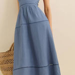 Reformation  Petites Everett Linen Dress 4P Photo 0