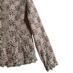 Vintage Dainty Floral Lace Ruffle Blouse Victorian Prairie Cottage Size Small Pink Photo 5