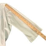 Chico's  1 Floral Embroidered Scalloped Open Front Top Size M‎ Blue Cardigan Photo 6