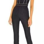 We Wore What New Revolve Corset Overalls Stretch Denim Dark Wash Medium MSRP $198 Photo 0
