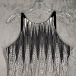 prAna ‎ Tank Womens Small Black White Geometric Casual Workout Gym Athleisure Photo 3