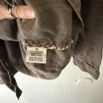 CAbi ‎ Jacket Womens Medium Brown Belted Utility Safari Linen Button Up Pockets Photo 5