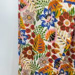 C&C California  100% Linen Colorful Floral Wide Leg Pants Photo 2