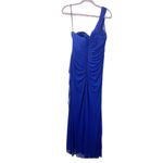 XScape  Blue One Shoulder Social Prom  Size 10 Dress Photo 2
