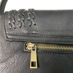 Antik Kraft  Black Vegan Leather Shoulder Bag Photo 3