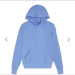 We Wore What  Oversized Hoodie Sweatshirt Womens XL Powder Blue Photo 6