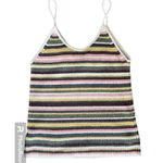 American Eagle  Outfitters Women's Striped V Neck Spaghetti Strap Sweater Tank XL Photo 2