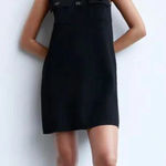 ZARA  Mini‎ Shirt Dress collar boxy oversized button size M Photo 0