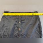 Kittenish  Black‎ Mini Skirt snaps up front Size Medium Photo 3