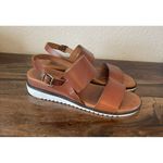 Bertuchi Piel Leather Strappy Sandal Buckle rubber sole Made in Spain Brown 9 Photo 3